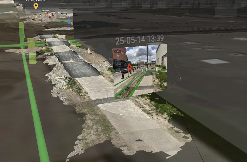 vSIte web LiDAR for accessibility design review for infrastructure and public works projects